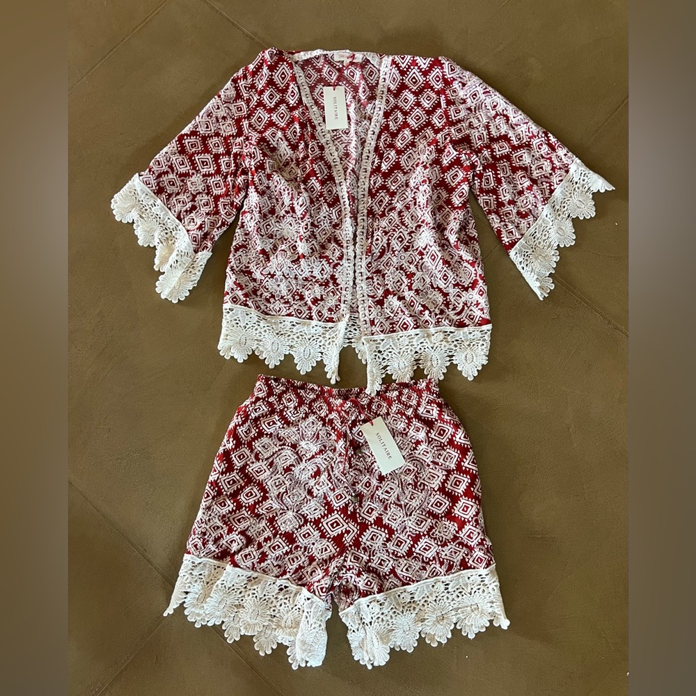 Solitaire Santa Fe Bohemian Shorts Set